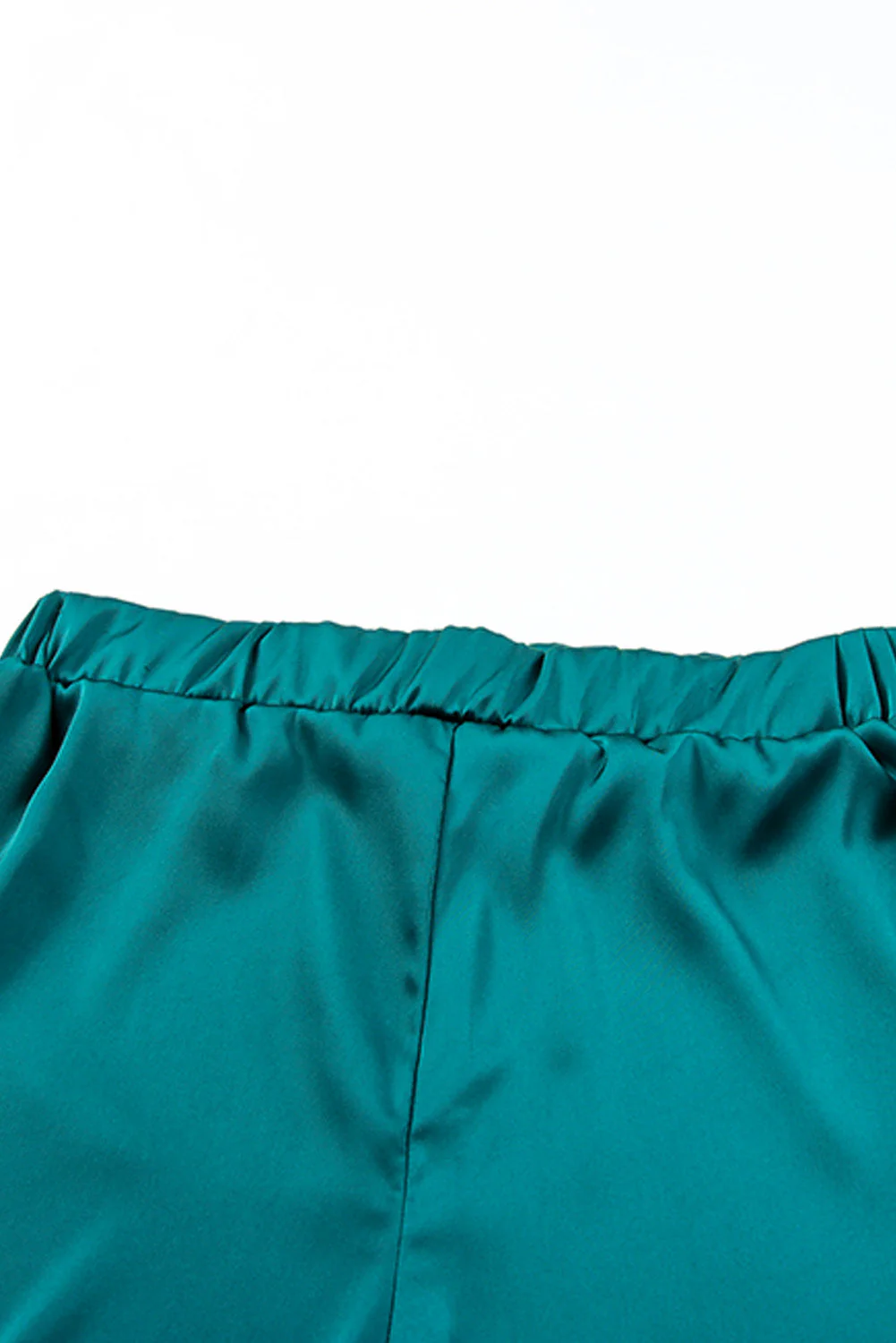 2pcs Silky Ruffled Spaghetti Straps Pajamas Set - Image 12