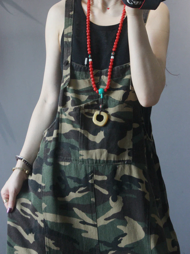 A Day in the Camouflage Printed Overall Dungaree - Image 4