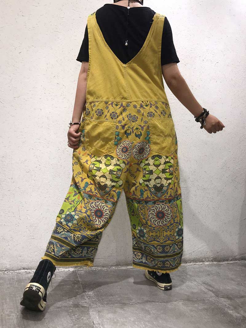 A Hundred Days Ethnic Print Cotton Overall Dungarees - Image 6