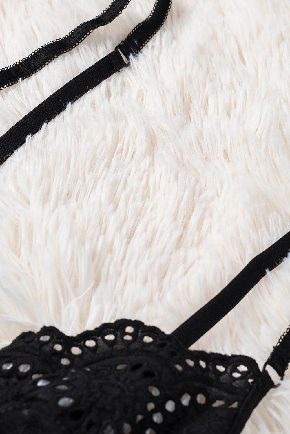 Adjustable Hollow Out Lace Bralette - Image 33