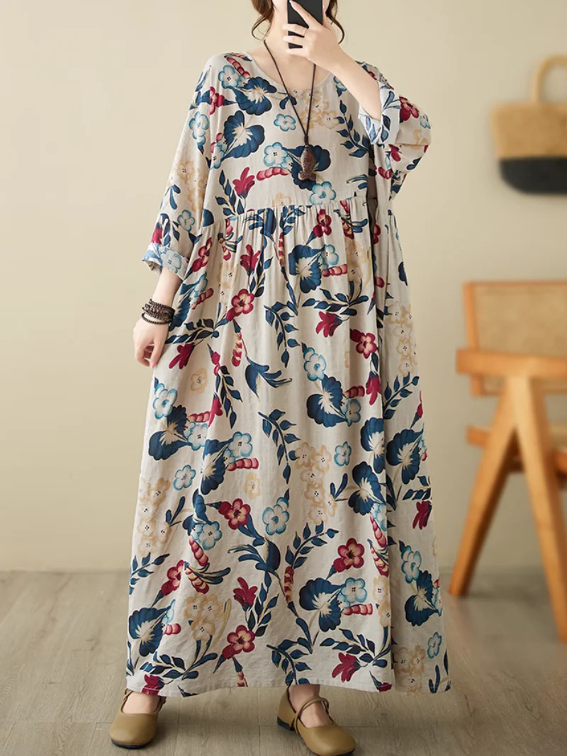 All Body Types Floral Smock Dress - Image 7