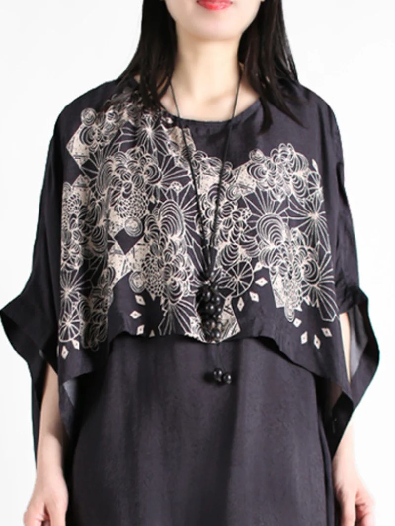 All You Need Loose Round Neck A-line Dress - Image 3