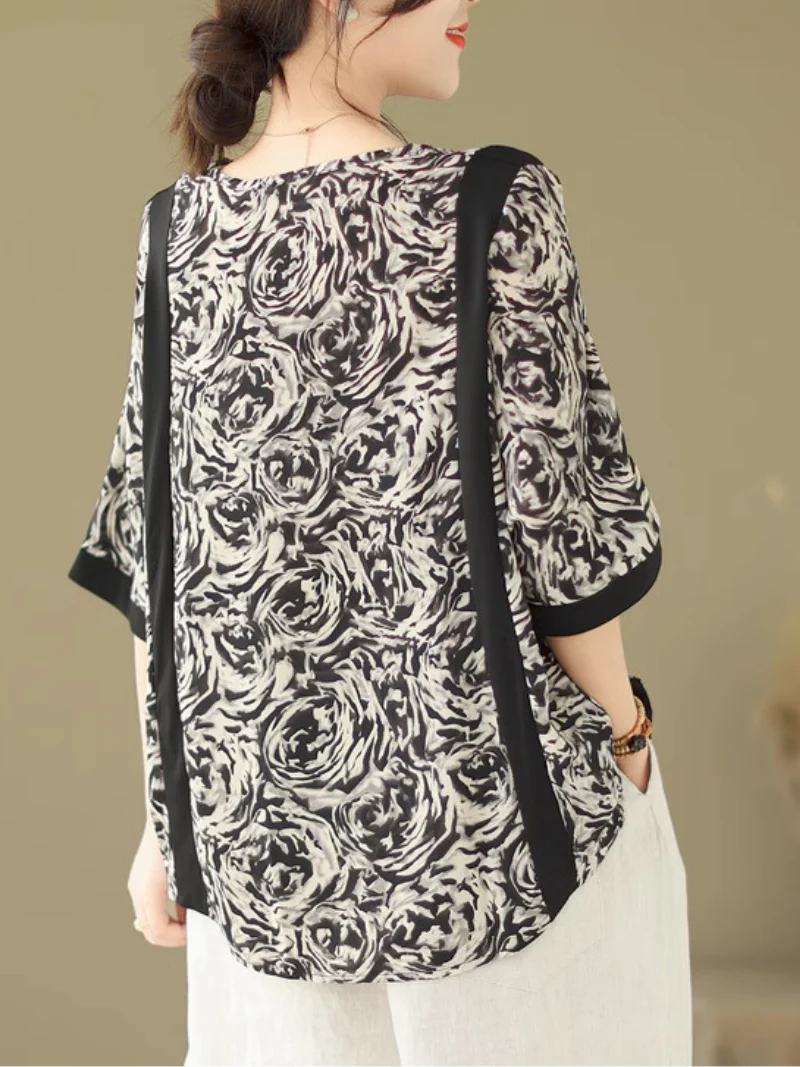 All You Need Round Neck Bat Sleeves Top - Image 2