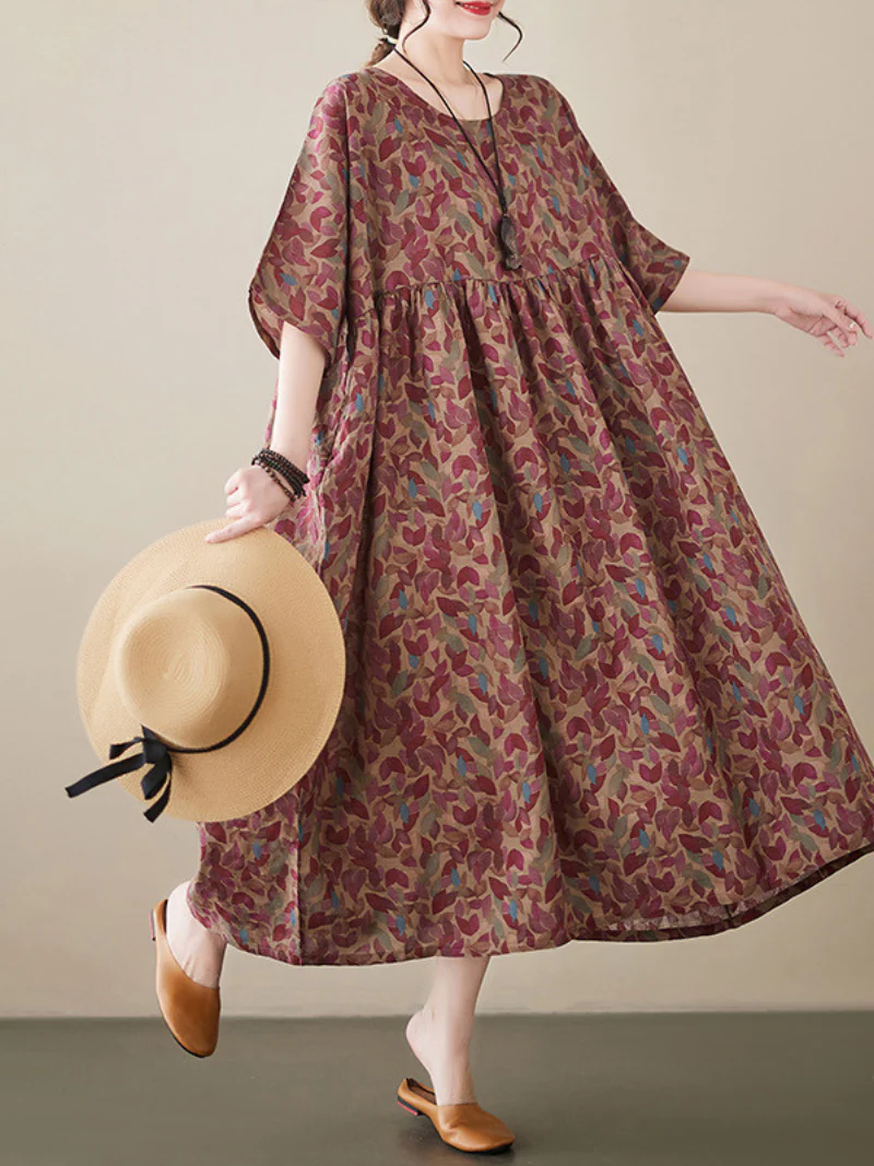 Always Remember Me Round Neck Smock Dress - Image 5