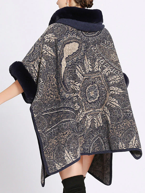 Amiable Outfitting Fluffy Plus Size Cape Cardigan - Image 9