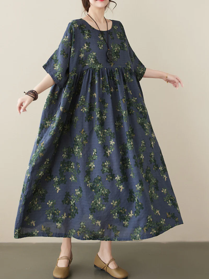 An Angel On Earth Round Neck Smock Dress - Image 4