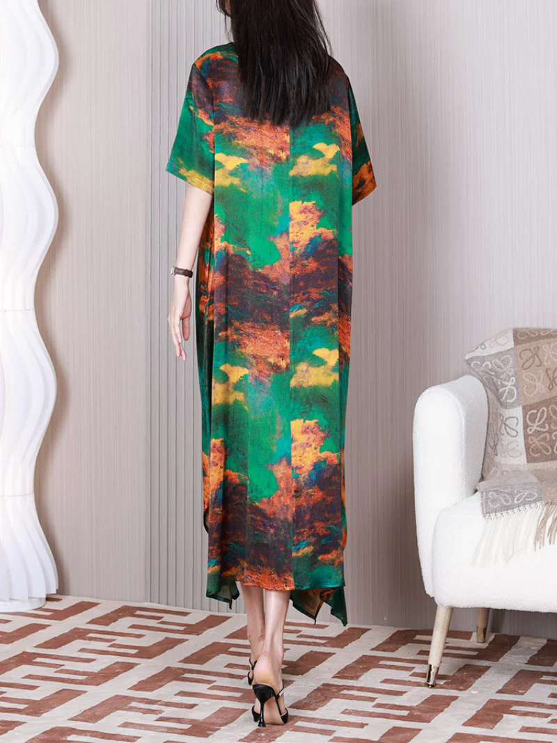 Angel Of Love V-neck Middle Waist A-line Dress - Image 5