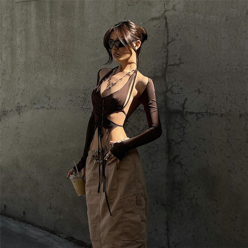 KAZUE BANDAGE CROP TOP - Image 4