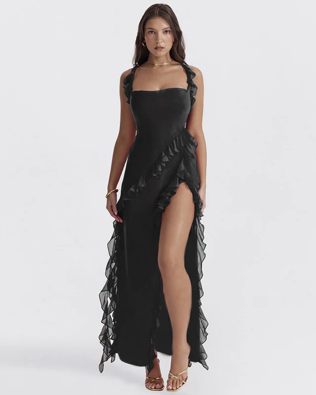 Ariel Cherry Pleated Maxi Dress - Image 13