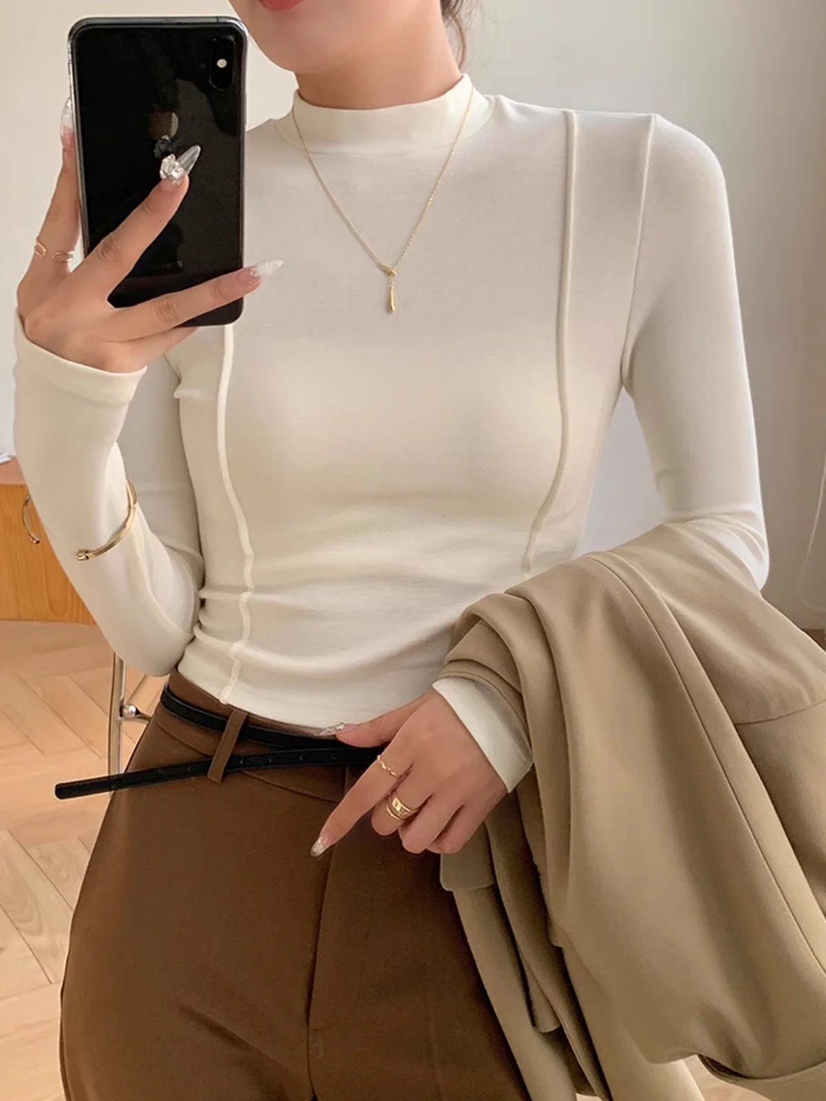 Audrey Piping Blouse - Image 5