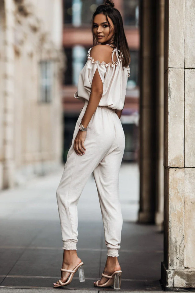 Azelia Cold Shoulder Jumpsuit - Image 2
