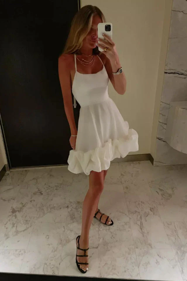 Backless Bustier Mini Dress - Image 11