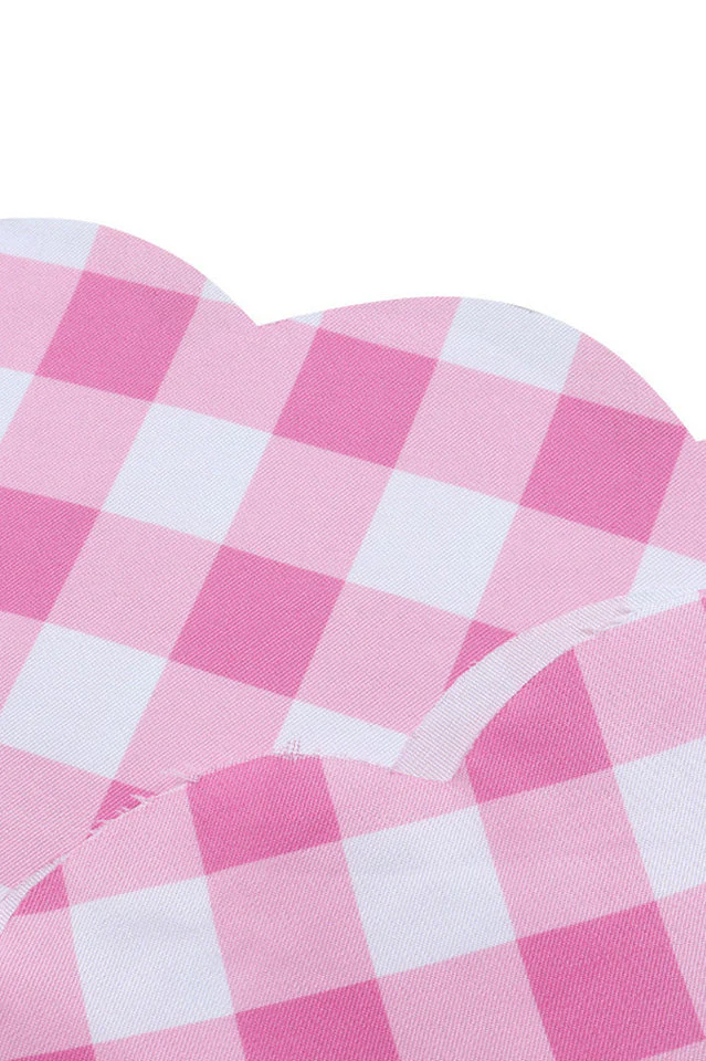Barbie Movie Margot Pink Plaid Check Dress - Image 7