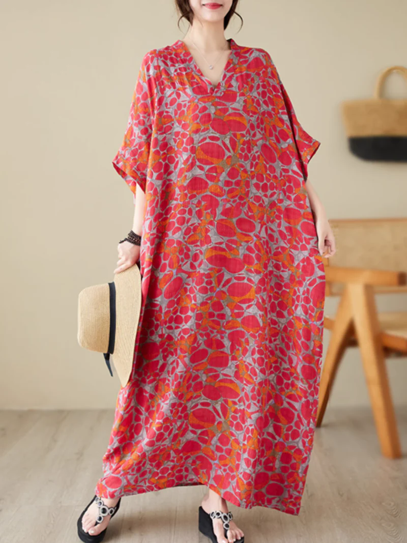 Beach Cover-Up Comfortable Kaftan Dress - Image 3