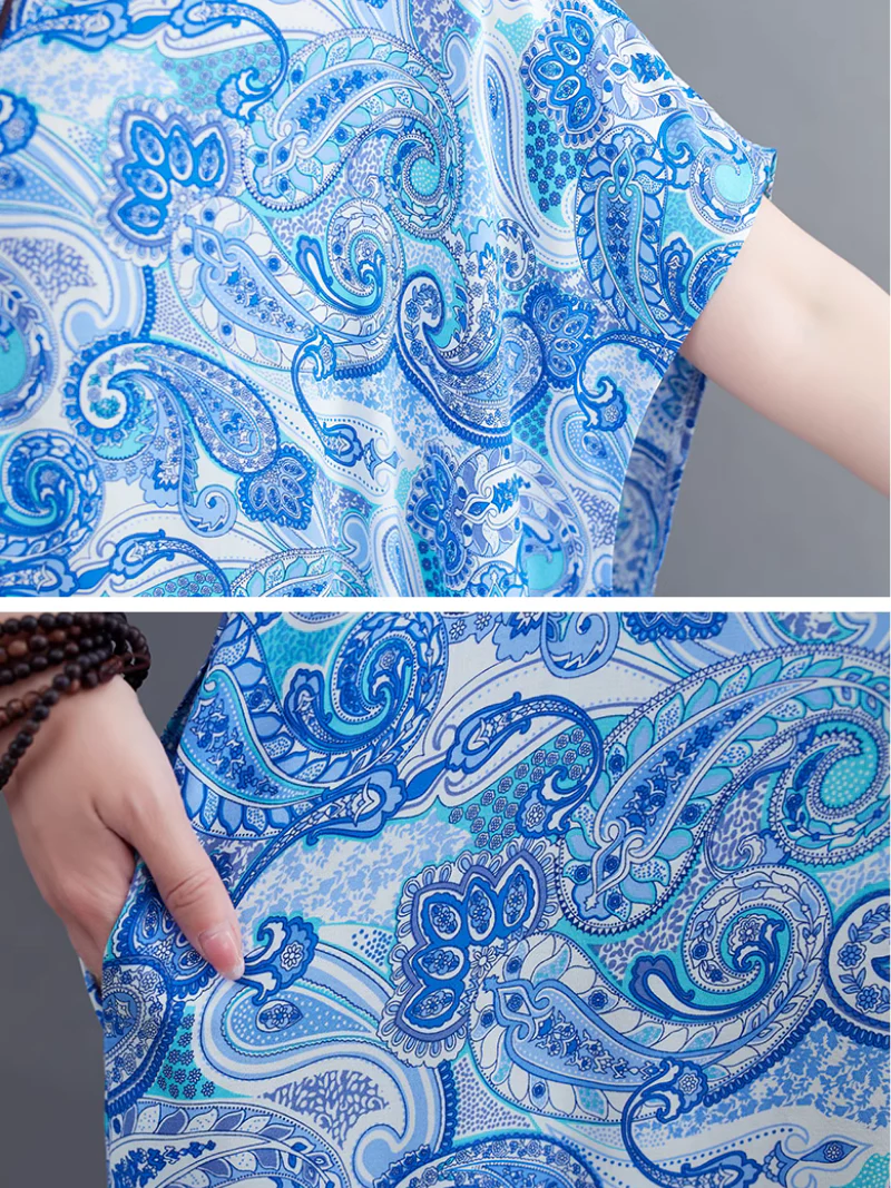 Beach Goddess Casual Printed Kaftan Dress - Image 7