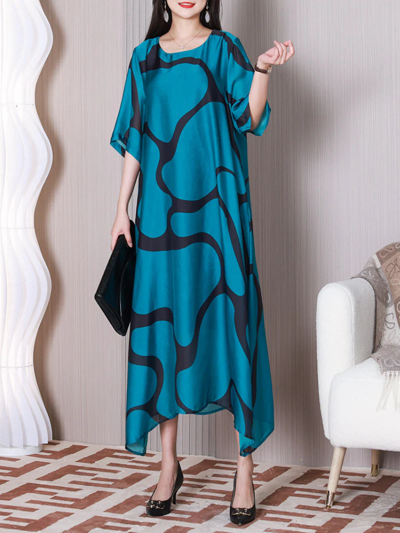 Beautiful life Round Neck A-line Dress - Image 8