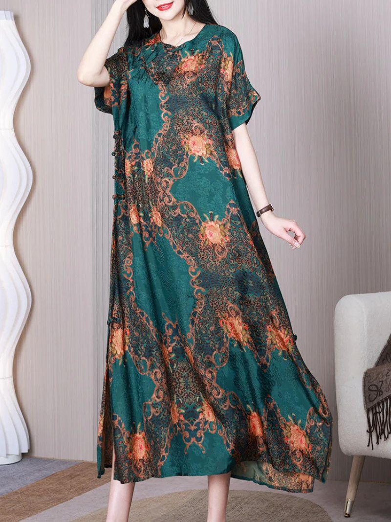 Beautiful Life Round Neck Short Sleeves A-line Dress - Image 5