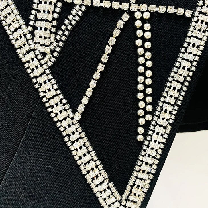 MARYL Black BLaceR with Crystal Waist - Image 7