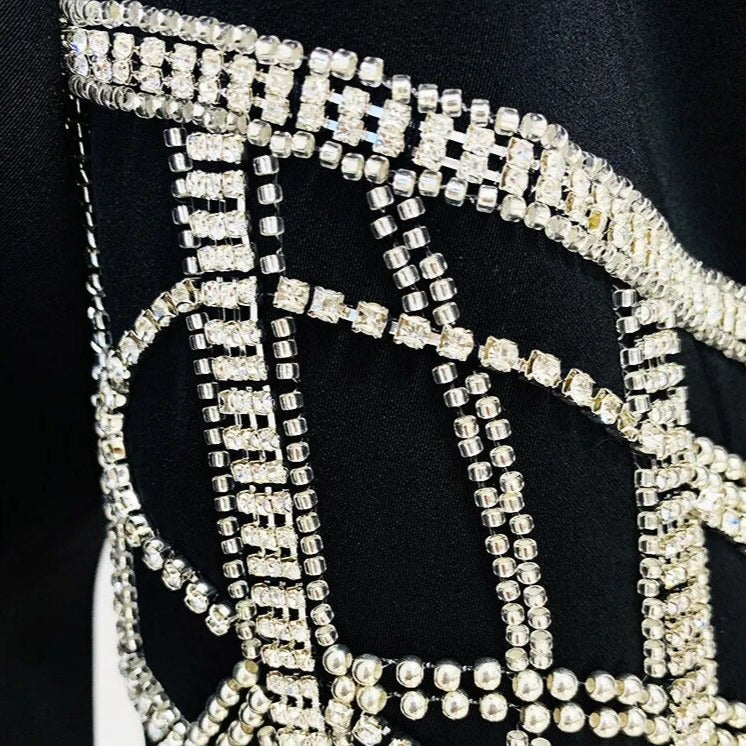 MARYL Black BLaceR with Crystal Waist - Image 8