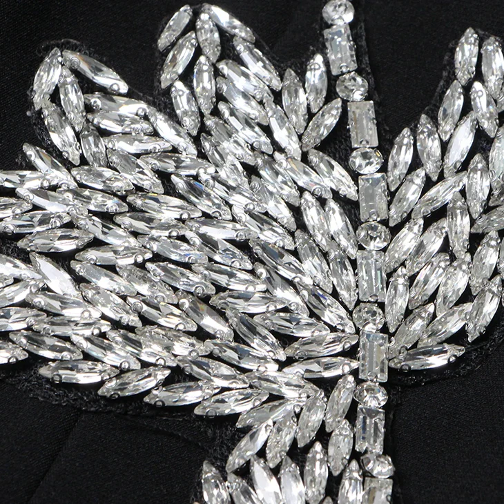 Black Blazer with RHINESTONE FLowER - Image 11