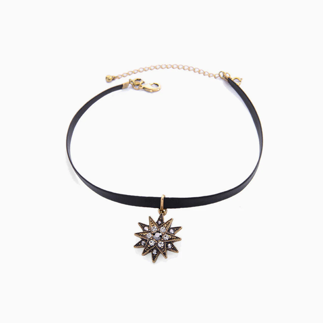 Charm The Party Rhinestone Pendant Layered Necklace - Black - Image 3