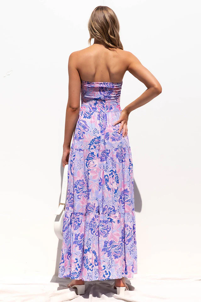Bohemian Sleeveless Floral Dress - Image 4