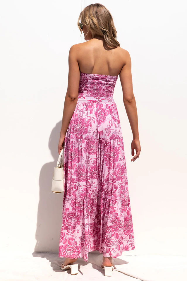 Bohemian Sleeveless Floral Dress - Image 6
