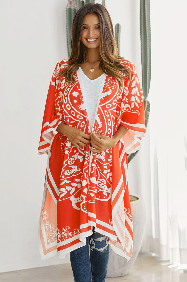 Boho Floral Kimono - Image 13