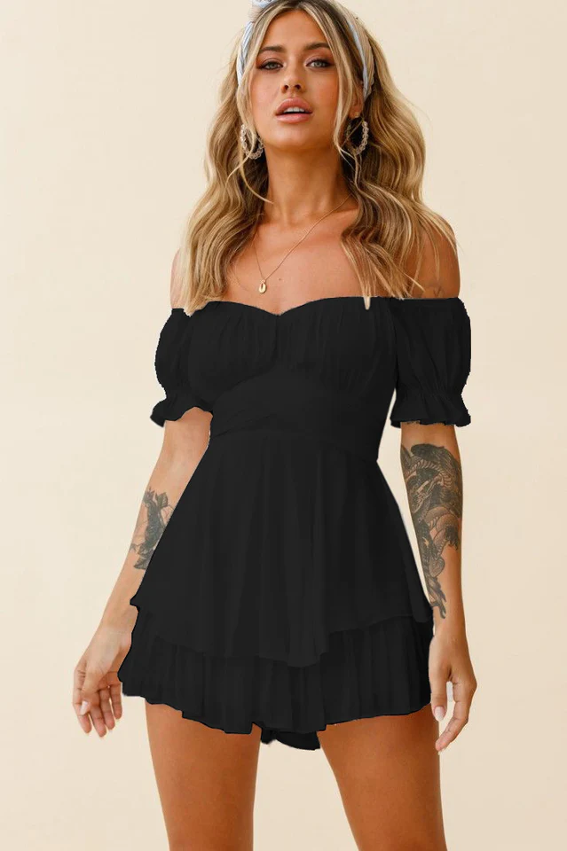 Boho Off Shoulder Romper - Image 36
