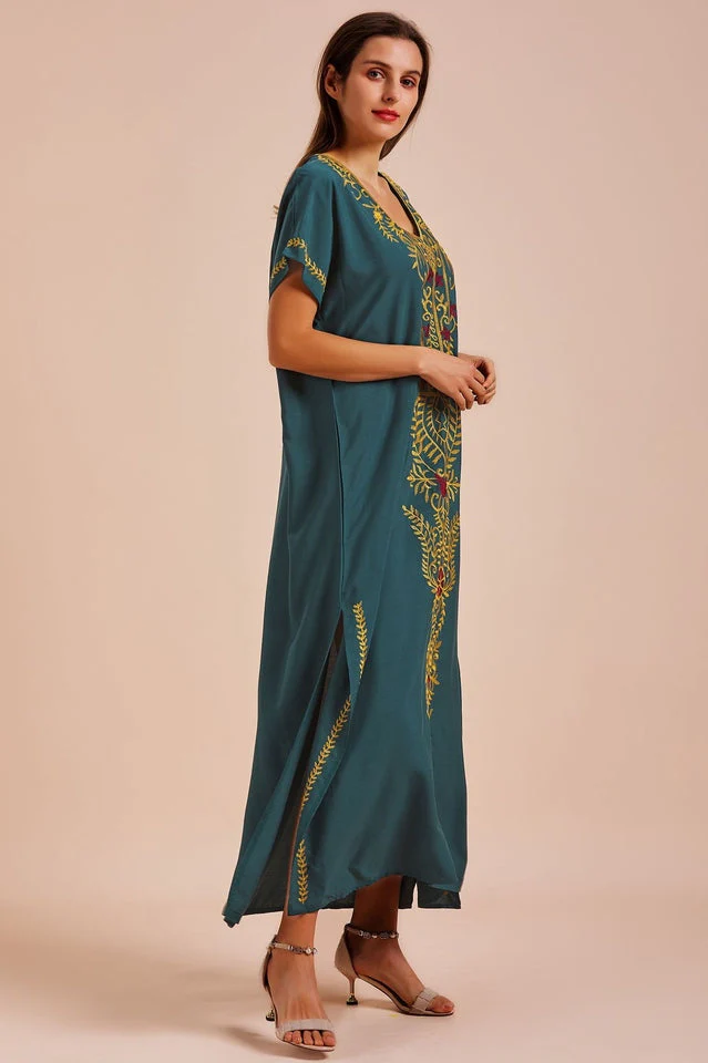 Boho Print Slit Dress - Image 16