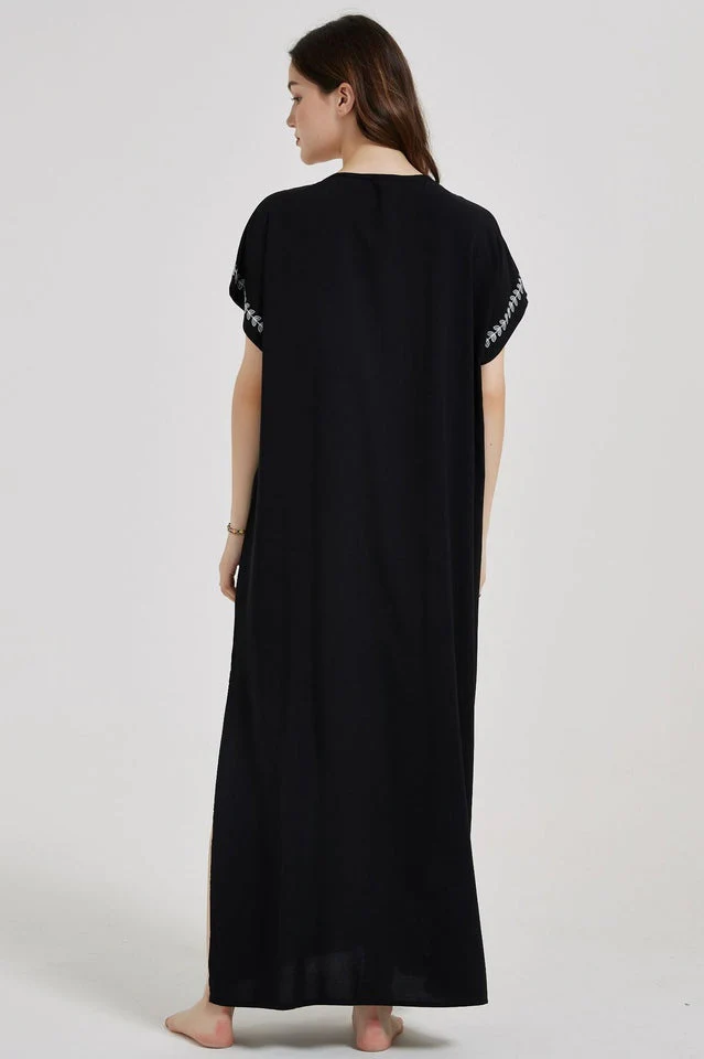 Boho Print Slit Dress - Image 34