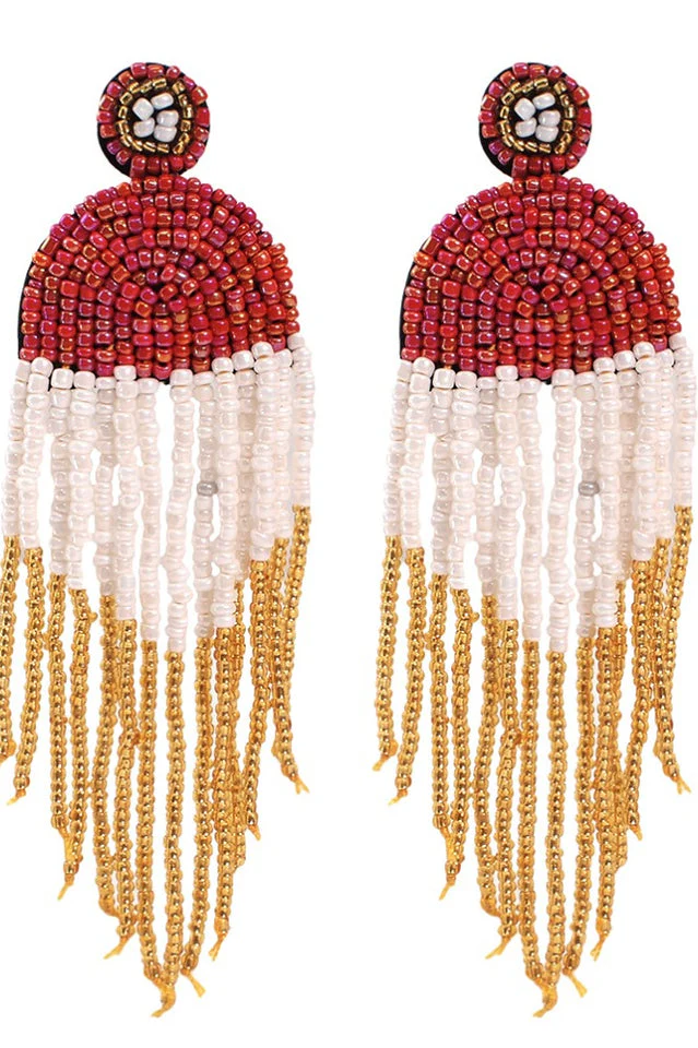 Boho Waterfall Drop Earrings - Image 4