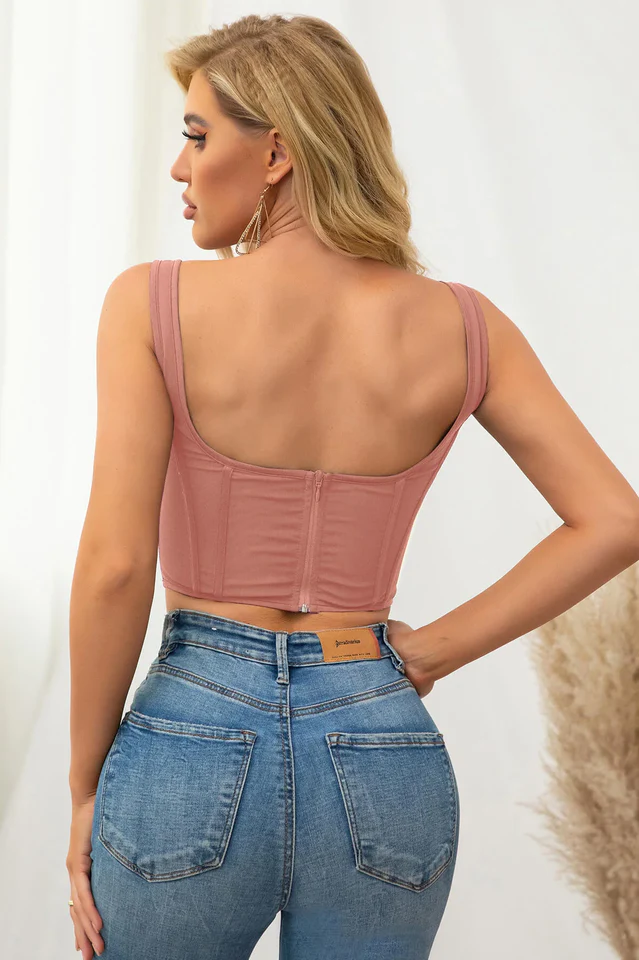 Boning Mesh Corset Top - Image 10