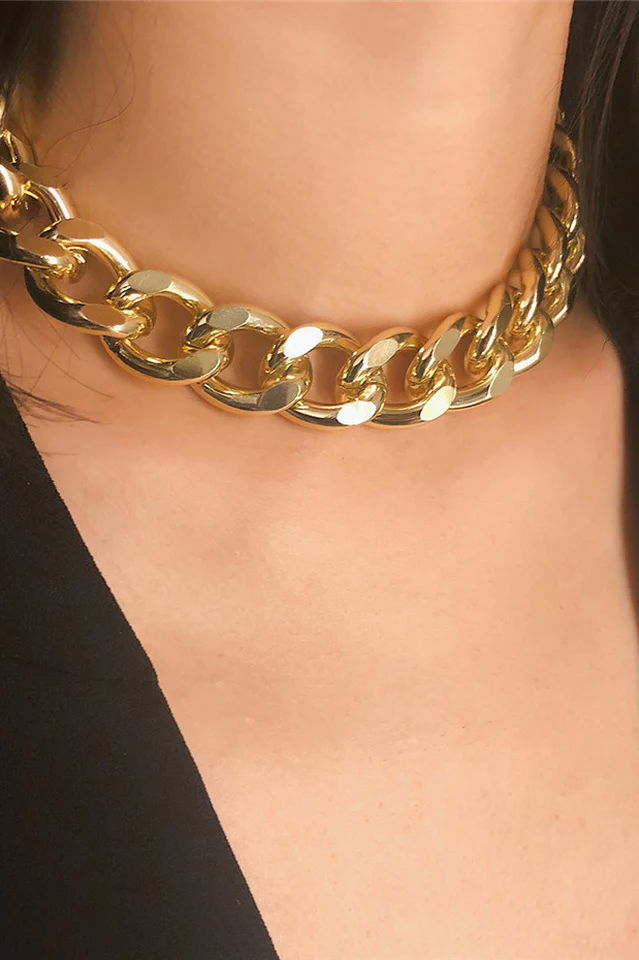 Brief Link Chain Collarbone Necklace - Image 2