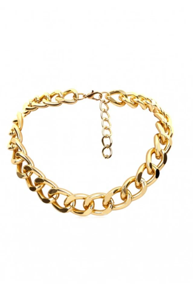 Brief Link Chain Collarbone Necklace - Image 3