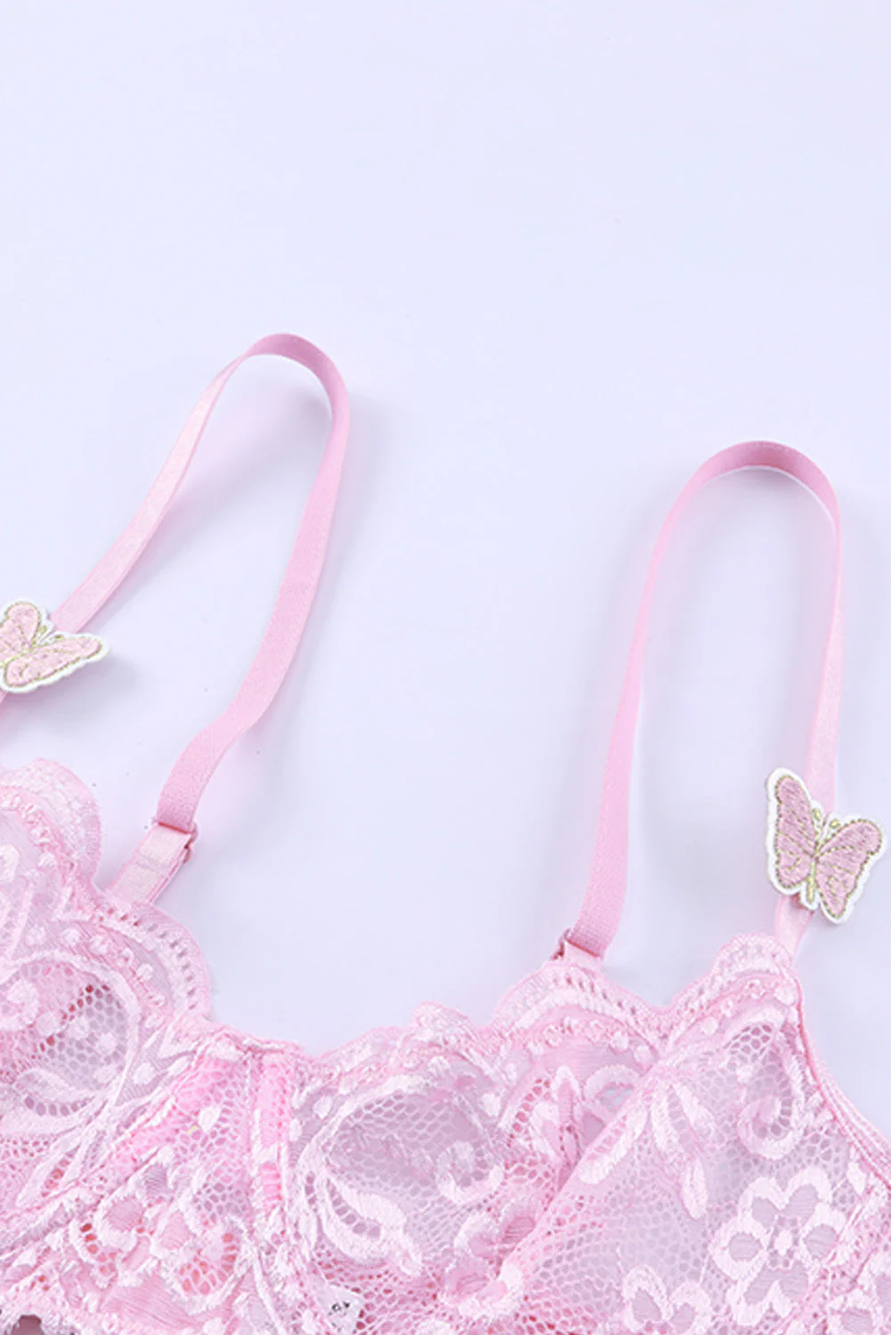 Butterfly Cut-Out Lace Bra And Panty Set - Image 16