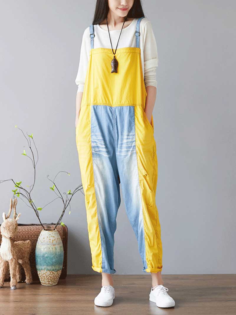 Call Me Crazy Denim Overall Dungarees - Image 3