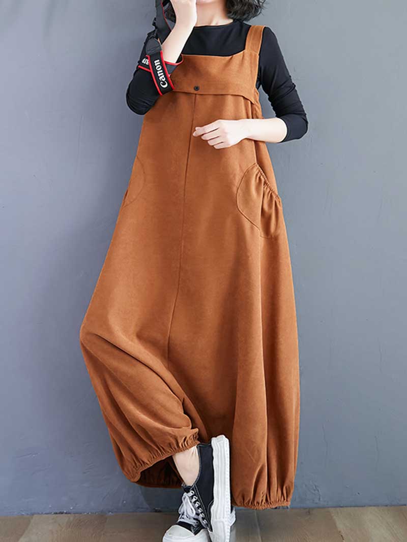 Call My Name Cotton Overall Baggy Dungarees - Image 6