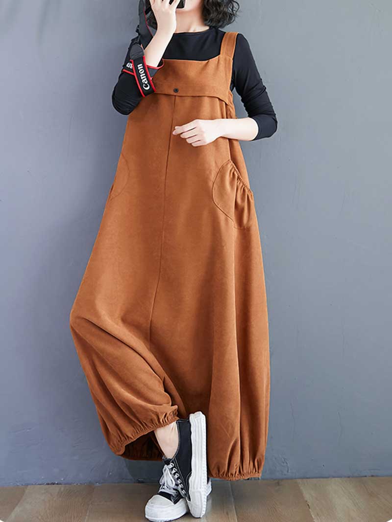 Call My Name Cotton Overall Baggy Dungarees - Image 7