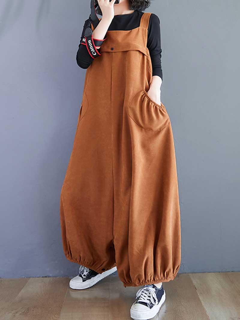 Call My Name Cotton Overall Baggy Dungarees - Image 8