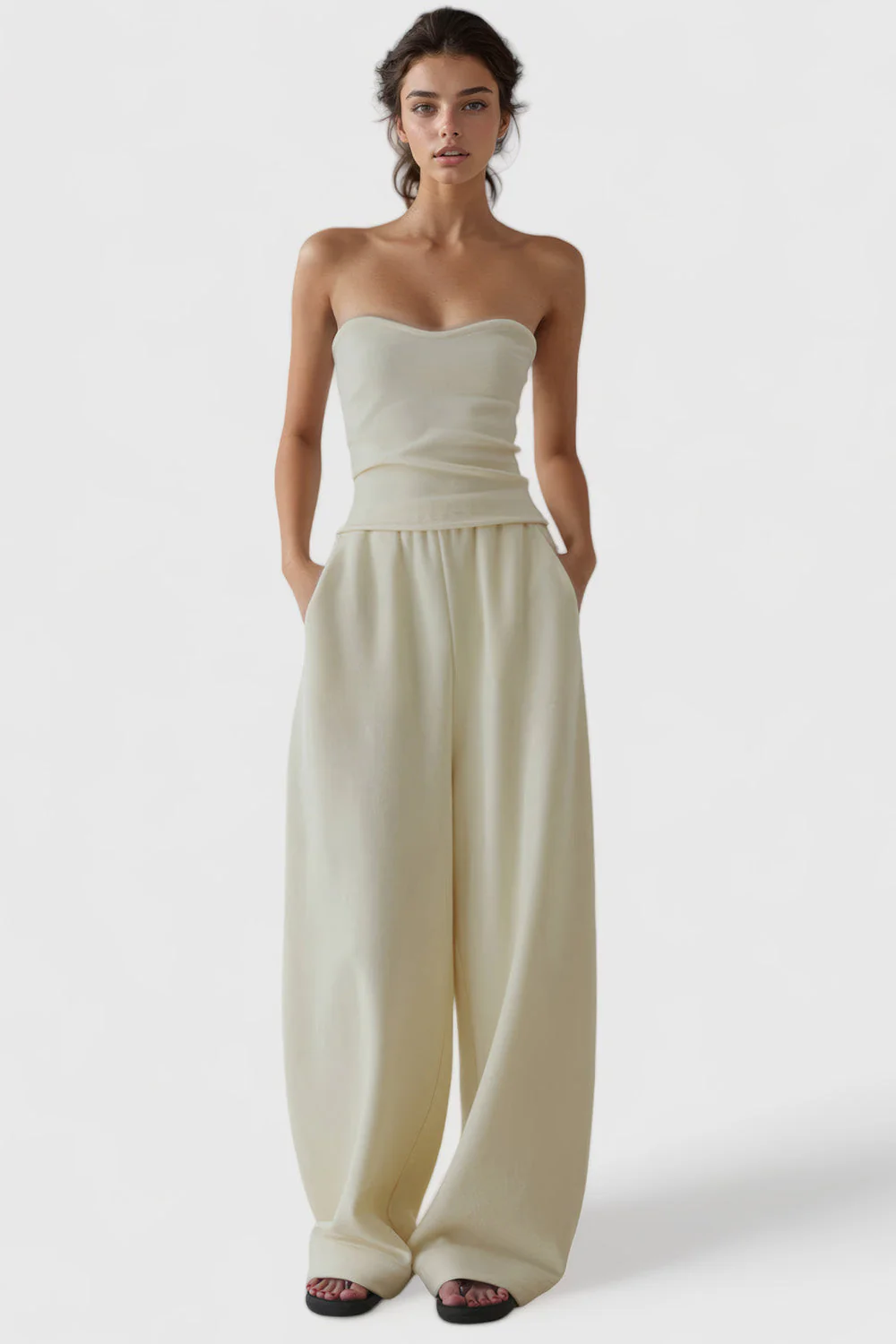 Casual 2-Piece Set - Vanilla - Image 2
