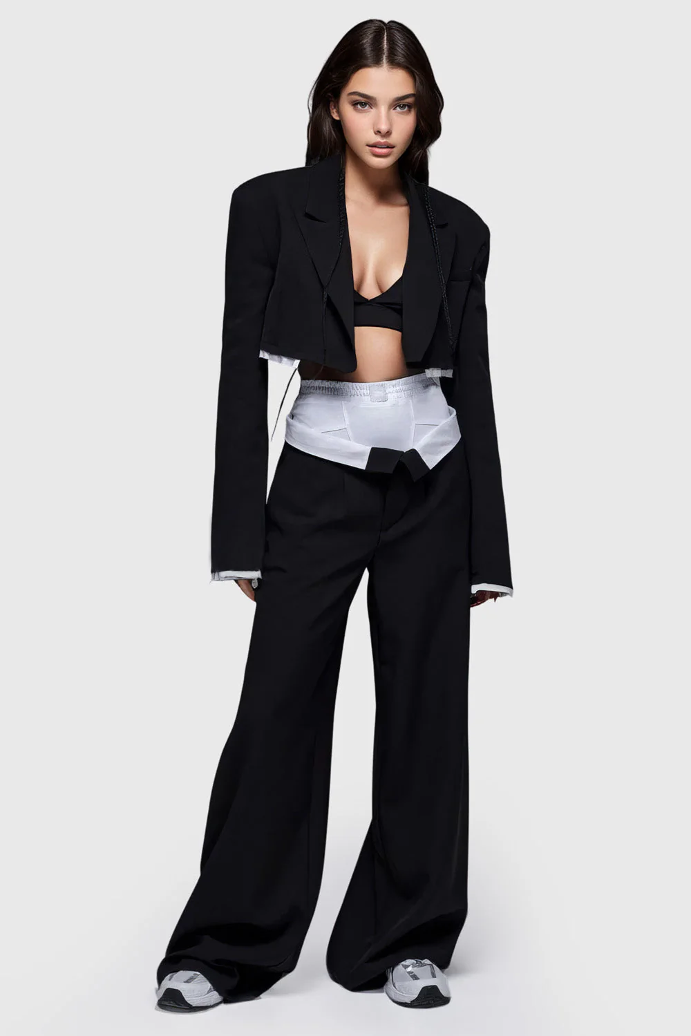 Casual 2-Piece Suit - Black - Image 2