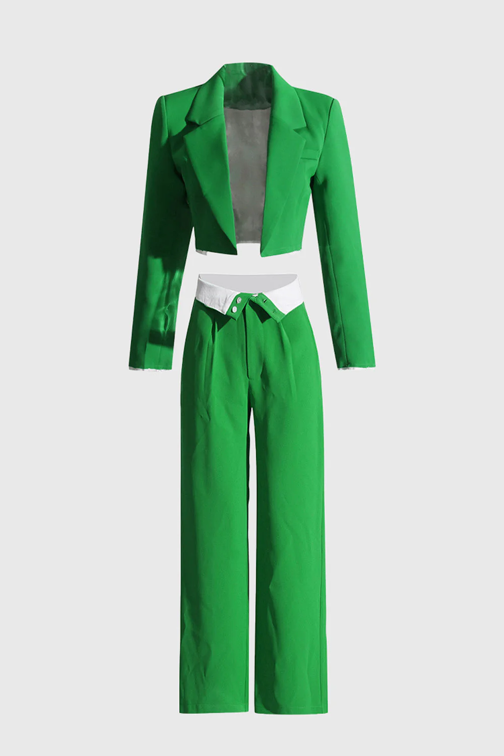 Casual 2-Piece Suit - Green - Image 2