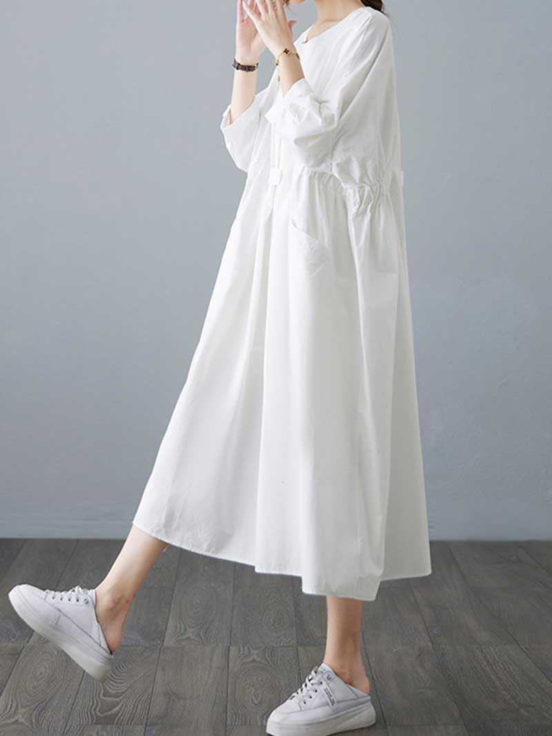 Celebration of Being Together Shapes Print Aline Dress - Image 5