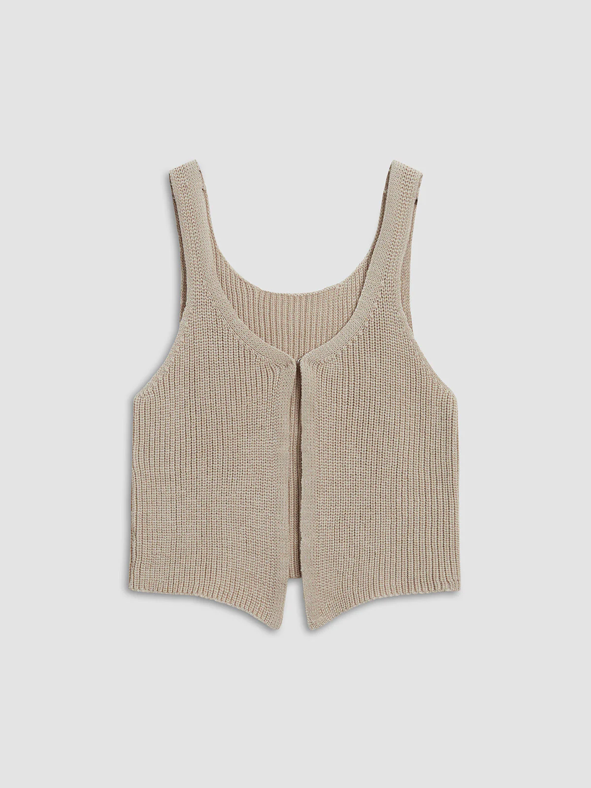 Classic Hook-and-Eye Knit Vest - Image 4