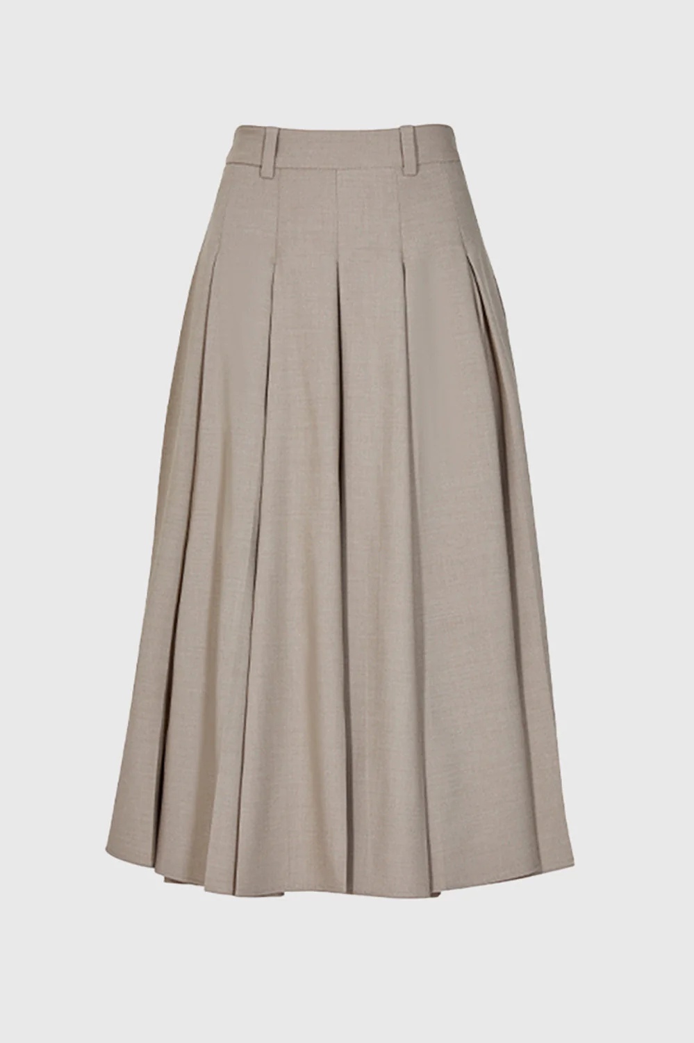 Classic Midi Skirt - Brown - Image 2
