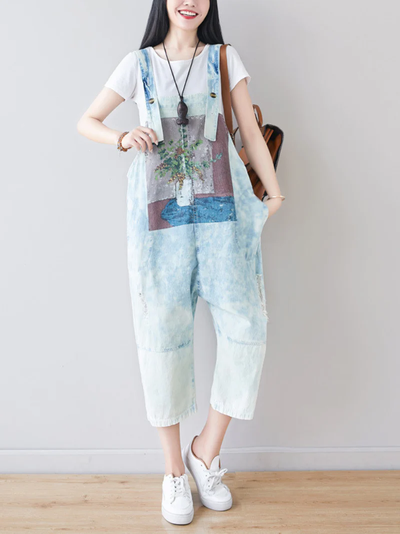 Close To My Heart Denim Blue Stylish Overall Dungarees - Image 2