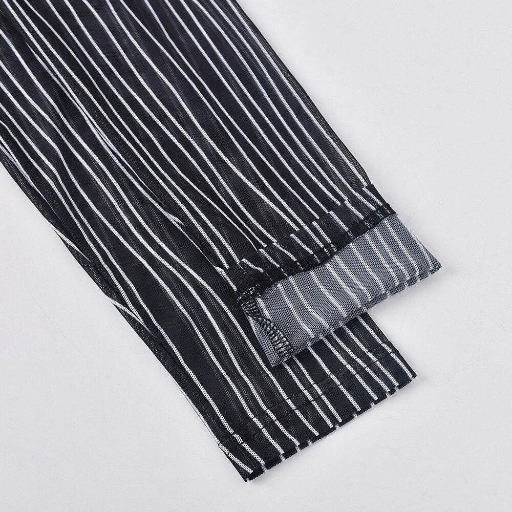 KAREN Mesh PRINTED BODYSUIT - Image 7