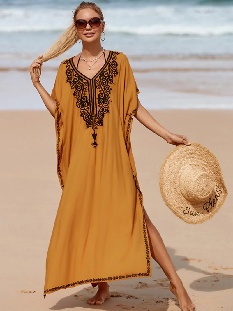 Crazy Love Rayon Stylish Kaftan Dress - Image 2