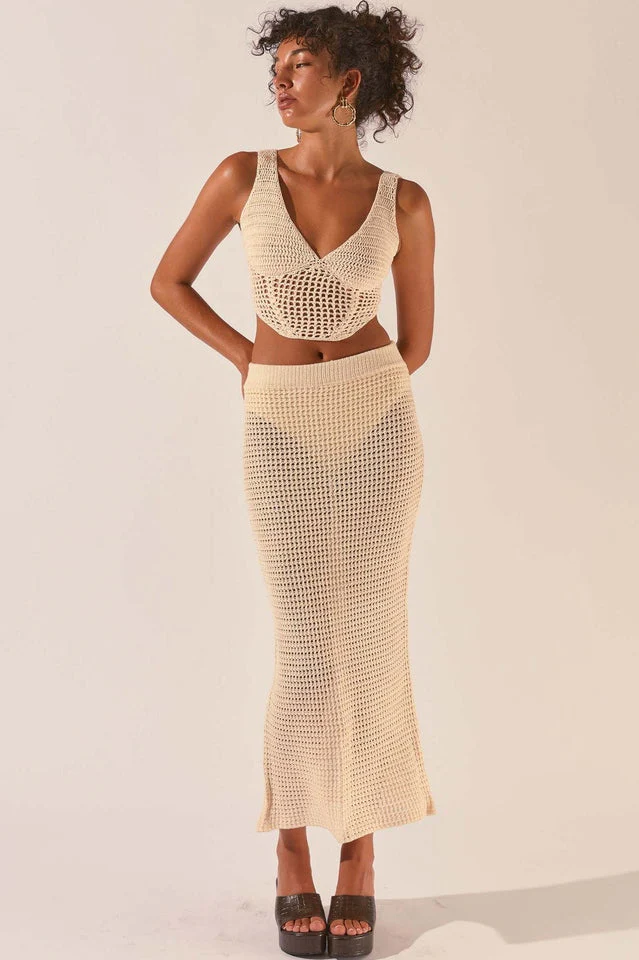 Crochet Midi Top + Skirt Set - Image 2